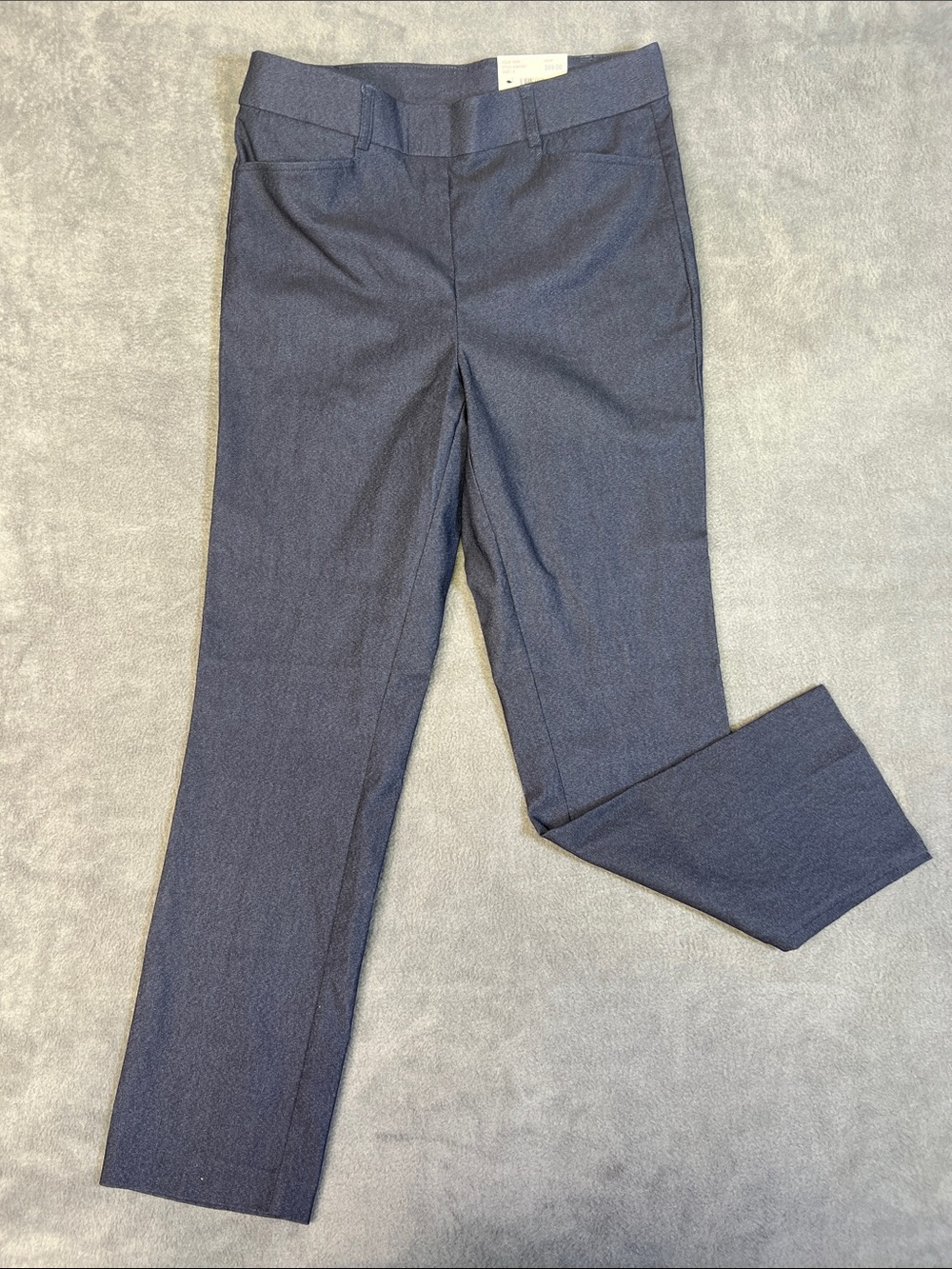 Rafaella Navy Blue Straight Leg Dress Pants